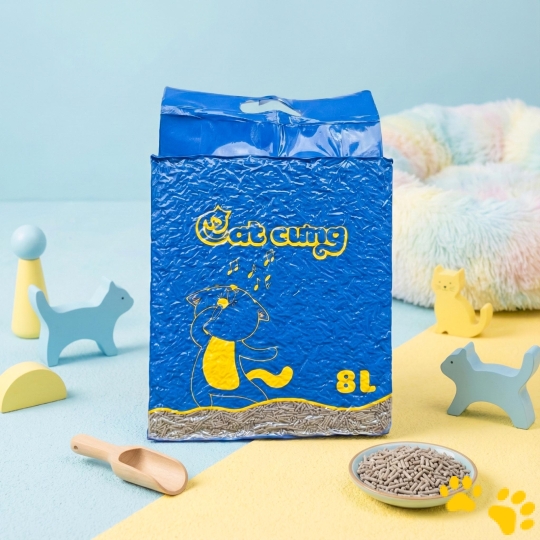 Cat Cưng - Cát Gỗ Táo Hương Cà Phê - Khử Mùi Đỉnh Cao, Vón Cục Cực Đỉnh